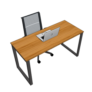 RecBamboo BFRB003 140x60cm Computer <b>Desk</b> with Assembled Iron Legs - Product Image 6