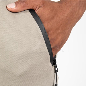 กางเกงวอร์มลำลองของผู้ชายดีไซน์ล่าสุดเป็นมิตรกับสิ่งแวดล้อมระบายอากาศได้น้ำหนักเบาโพลีเอสเตอร์/ ผ้าฝ้ายใส่สบาย - Product Image 3