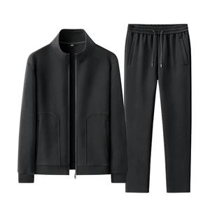 Ensemble de survêtement d'hiver pour homme, sweat-shirt à capuche et pantalon de jogging décontracté, vêtements de sport 2 pièces, 100% coton molletonné, streetwear - Product Image 1