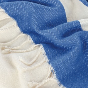 ผ้าขนหนูแบบตุรกีสำหรับเช็ดมือลายไม้ไผ่หวานพร้อมผ้าฝ้ายผสมออกแบบสร้างแบรนด์ได้อย่างมีน้ำหนักเบา - Product Image 4