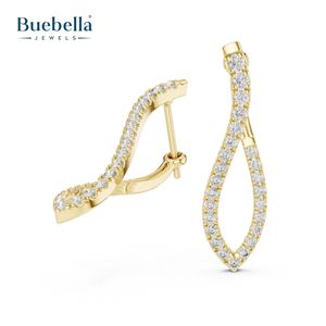 Pendientes de diamantes redondos para mujer con plata 925 Ideal para joyería de lujo al por mayor y pedidos de diseño personalizado - Product Image 4