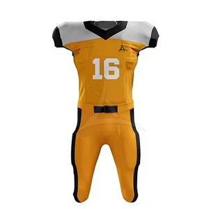 Uniforme de Fútbol Americano de Manga Corta Transpirable, de Alta Calidad, Ajuste Cómodo, Diseño Personalizado para Práctica, Gran Venta - Product Image 2