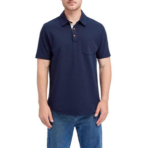 El mejor Material para hombre, camiseta informal para Polo, tamaño personalizado, secado rápido, antiarrugas, transpirable, sostenible, de secado rápido para camiseta Polo - Product Image 5