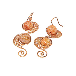 Boucles d'oreilles pendantes rétro paon beGems en gros pour femmes, style bohème vintage, bijoux fantaisie, cadeau pour les amoureux des tendances - Product Image 3