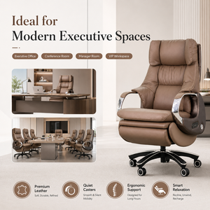 Sedia da <span class=keywords><strong>Ufficio</strong></span> Elettrica di Lusso con 150 Funzioni °   Sedile Reclinabile con Supporto Lombare Airbag, Ventilato, Massaggiante e con Ricarica USB - Product Image 4