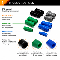 Funda Protectora de PVC para Terminales de Cable, Cubierta Aislante para Conectores de Cableado, con Característica Ignífuga e Impermeable