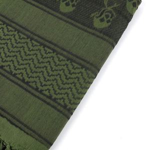 Bufanda táctica del desierto Shemagh Keffiyeh de algodón cuadrado de lujo con patrón de calavera pañuelo árabe impreso para hombres y mujeres - Product Image 4