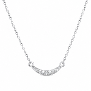 Luxury Moissanite Pendant Necklace Women Purpose Gold Plated Round Brilliant Cut <b>Moon</b> Shape - Product Image 3
