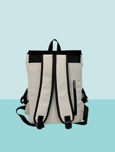 Mochila para ordenador portátil de lona de algodón y cuero impermeable de gran capacidad para negocios, viajes al aire libre, uso de oficina, cremallera, fabricante - Product Image 3