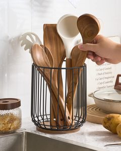 Metal cutlery <b>holder</b> for home and <b>kitchen</b> cutlery stand cutlery organizer <b>kitchen</b> <b>utensil</b> storage stand - Product Image 2