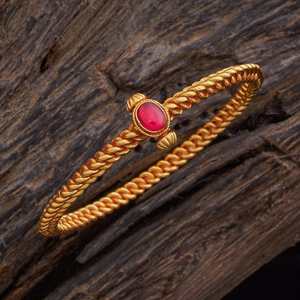 Silver Temple Kada 148601 Fashionable <b>Bangles</b> - Product Image 1