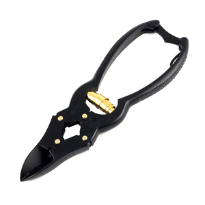 Black Color Coated Double Action Nail Cutter Heavy Duty Sharp Blades Ingrown Toe Nail Cutter With Back <strong>Lock</strong>