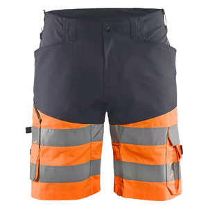 Pantalones cortos Cargo reflectantes de Color rojo 2025, ropa de trabajo de verano de seguridad, pantalones cortos Cargo con múltiples bolsillos para hombres, pantalones cortos de seguridad reflectantes de seguridad - Product Image 4