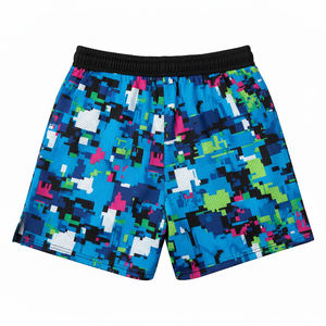 Pantalones Cortos Deportivos de Malla de Alta Calidad para Hombre, Personalizados, con Costura Interior de 5 Pulgadas, Estampado Completo de Mariposas, Doble Capa, Talla Grande, 100% Transpirables, Servicio OEM - Product Image 5