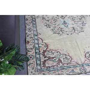 พรมวินเทจขนาด 4.4x8.3 ฟุต พรมอิคัทสีน้ำตาลตุรกี - Product Image 3