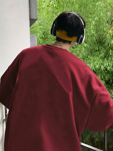 เสื้อสเวตเชิ้ตคอกลมผู้ชายไซส์ใหญ่ ผ้าฝ้าย 100% ขายส่ง รับสกรีนโลโก้ เสื้อคอกลมเปล่าสำหรับผู้ชาย - Product Image 6