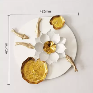 Ak – décoration d'art mural en métal Ginkgo, Sculpture murale d'art en métal pour la maison, le salon, le bureau - Product Image 2