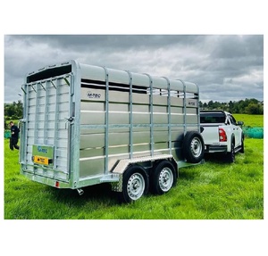 Quality <b>Livestock</b> Moving Trailer Twelve Foot Length Internal Partition <b>Gates</b> High Impact Polyethylene Roof <b>Low</b> Noise Level Easy - Product Image 1