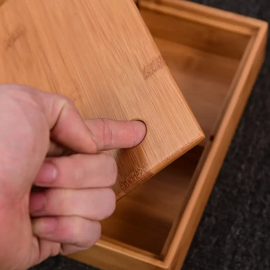 Bamboo food gift box Handmade Bamboo Box Eco-Friendly Natural Home Table Decor Wholesale Made by VgreenArt from Vietnam - Product Image 3