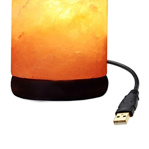 USB Himalayan Salt Lamp Crystal Rock Natural Pink Lamp Air Purifier Desk Night Light For Bedroom - Product Image 3