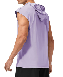 Premium Quality Men's <b>Sleeveless</b> <b>Hoodie</b> Shirt Soft Stretch Fabric Gym Training Top Breathable Sportswear Custom Branding Private - Product Image 3