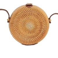 Lentera Rotan Alami Anyaman Bambu untuk Perjalanan dan Santai, Kerajinan Tangan Wanita, Mode Pantai, Buatan Vietnam TUYET DUNG FAD4