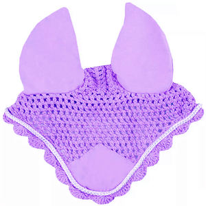 Bonnet d'oreille de cheval au crochet à la mode avec voile anti-mouches scintillant Équipement équestre élégant et confortable pour l'équitation et les spectacles équestres - Product Image 6