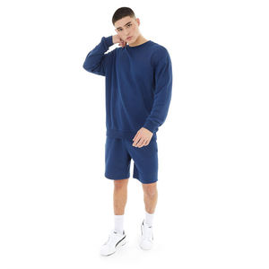 Ensemble short et sweat-shirt d'été pour homme, respirant, décontracté, tenue de sport, fabrication sur mesure, étiquette privée, fabricant d'usine - Product Image 1