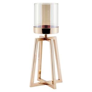 Bougeoir en métal doré rustique de luxe support de table en fer décoratif moderne pièce maîtresse élégante pour chambre et bureau - Product Image 3