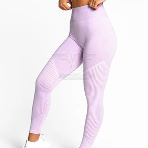 Leggings pour femmes sur mesure en gros, de haute qualité, unis, mi-hauteur, écologiques, respirants, à séchage rapide, en élasthanne/polyester, professionnels - Product Image 6