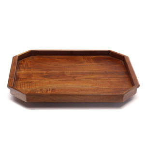 Alimentaire traiteur & présentoir ensemble de plateaux rectangulaires en bois dur repas buffet traiteur plateaux en bois prix le plus bas - Product Image 3