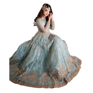 Robes de soirée de mariage longues pour femmes broderie lourde perle nouveau Design pakistanais indien Boutique Style prêt à l'emploi Dupatta - Product Image 1