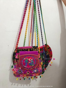 Bolso lateral colorido bohemio bordado, regalo de devolución, regalo para ella, regalo de Ganpati, bolso de mano, regalo de Ganpati, regalo de Diwali. - Product Image 5