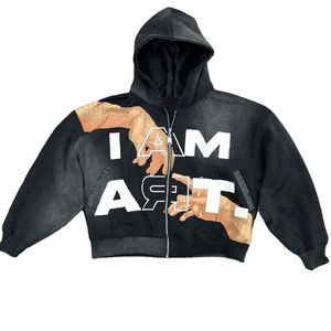 Sweat à capuche d'hiver pour homme PUFFIN SPORT de qualité supérieure, 100% coton, imperméable, polaire, imprimé à l'écran, streetwear - Product Image 1