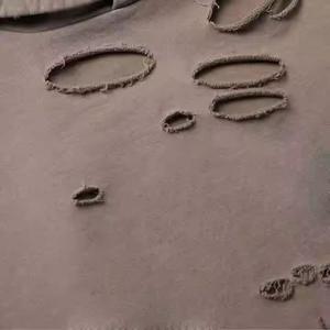 Custom Logo Oversized Acid Washed Distressed <b>Hoodies</b> Men Ripped Vintage <b>Hoodies</b> Wholesale Heavy Weight <b>Hoodies</b> - Product Image 3