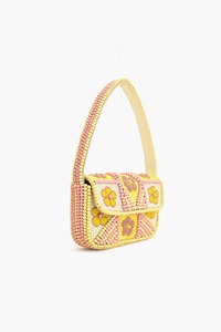 Sac à main en coton décontracté pour femmes avec décoration à paillettes perlées de couleurs mélangées fermeture ouverte pour les fêtes et l'exportation - Product Image 3