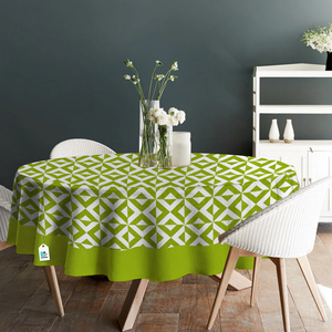 Mantel de algodón vibrante de 60 pulgadas con estampado Floral moderno impermeable a prueba de aceite personalizable para decoración del hogar comedor eventos tejido - Product Image 1