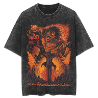 T-shirts sportifs pour hommes en coton 100% surdimensionnés avec logo personnalisé, imprimé graphique de haute qualité, coupe ample, effet délavé vintage