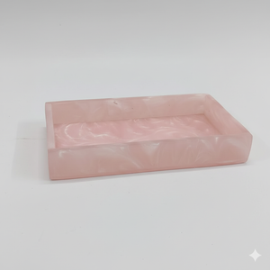 Plateau décoratif rectangulaire multifonctionnel en résine époxy écologique de qualité supérieure, fait main, moderne, pour Ramadan, Eid, mariage - Product Image 4