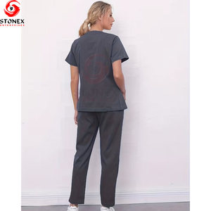 Uniformes de Hospital Personalizados con Logotipo, Transpirables, de Poliéster y Spandex, con Detección de Agujas, de Alta Calidad, Precio al por Mayor - Product Image 6