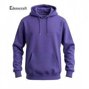 Pull à capuche décontracté d'hiver pour hommes imprimé sur mesure en coton mélangé doux respirant écologique confortable coupe régulière en relief - Product Image 2