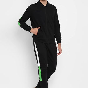 100% High Quality Adult Size Plain Dyed Track Suit For Men / Custom Logo Cheap Price Two Piece Men's Tracksuit - Product Image 2