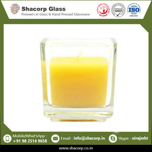 Votive en verre carré de meilleure qualité Votive en verre moderne pour la décoration intérieure - Product Image 2
