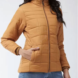 Chaqueta de Invierno para Mujer, Estilo Nuevo, Acolchada, Estampada, Largo Regular, Talla Grande, Transpirable, Impermeable, Reversible, con Cierre de Cremallera - Product Image 2