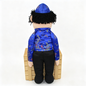 Marioneta de Peluche con Orejas Móviles, Camisa a Cuadros Verde, Pantalones Color Bronceado, Juguete de Peluche Suave de 12 cm, Accesorios de Cumpleaños para Niños de 5 a 7 Años - Product Image 3