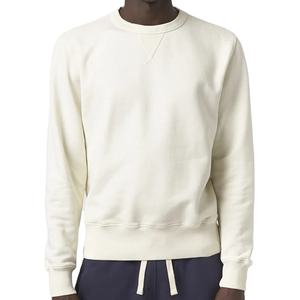 Sweat-shirt pour homme en coton biologique, sweat-shirt pour homme, col rond personnalisé, surdimensionné, décontracté, pull en molleton pour homme, vêtements de sport - Product Image 1