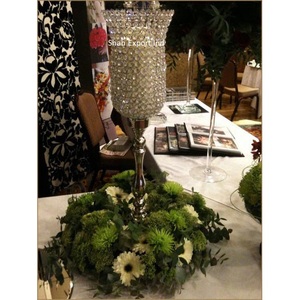 Wedding <b>Tall</b> Table Centerpieces Long Stem Silver Metal Hurricanes <b>Candle</b> <b>Holder</b> For Home Wedding Table Decoration - Product Image 5