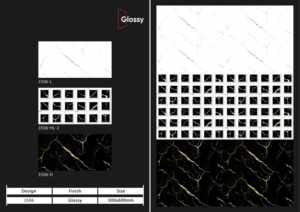 trend focused 300x600mm ceramic wall <b>tiles</b> for bathroom kitchen glossy matt sugar carving surface interior wall design lux - Product Image 2