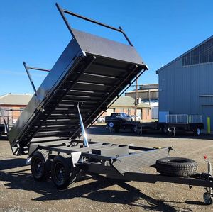 Nouvelle remorque agricole hydraulique Green Farm de 8 tonnes, barre de remorquage de 40 m, garantie de 2 ans, capacité de 16 000 lb pour tracteur de construction - Product Image 5