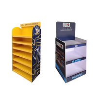Présentoirs personnalisés pour magasins de détail Revêtements de sol rotatifs en PVC pour collations Promotion de bonbons Supports promotionnels en carton